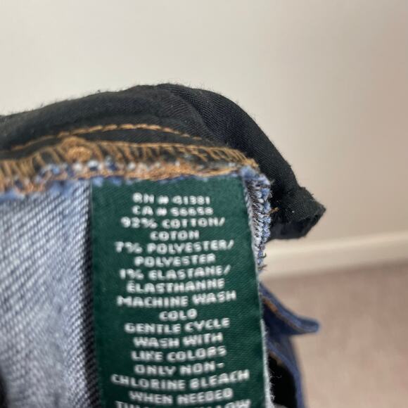 Lauren Ralph Lauren Blue Denim 5 Pocket Jeans 14W - Picture 7 of 7
